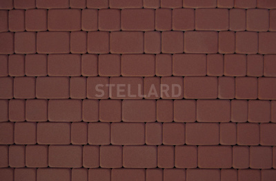 Тротуарная плитка Stellard Старый город Бордовая 60
