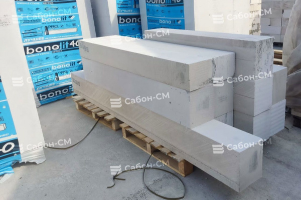 Пеноблоки перегородочные Bonolit Малоярославец 625х250х125 D600