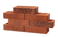 Облицовочный кирпич Воротынский одинарный 1 НФ Красный неро М150