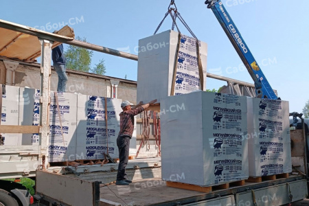 Блок газобетонный Могилевский КСИ 625х300х250 стеновой, D400